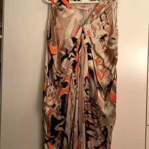sleeveless silk women dress